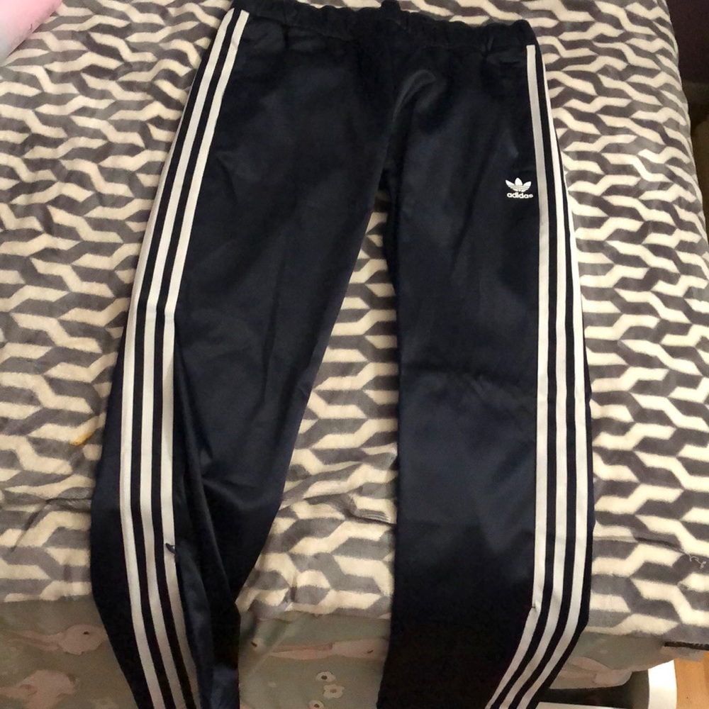 Adidas satin track pants womens